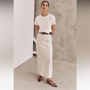 DISSH Rowan Bone Cream Pencil Skirt Size 2